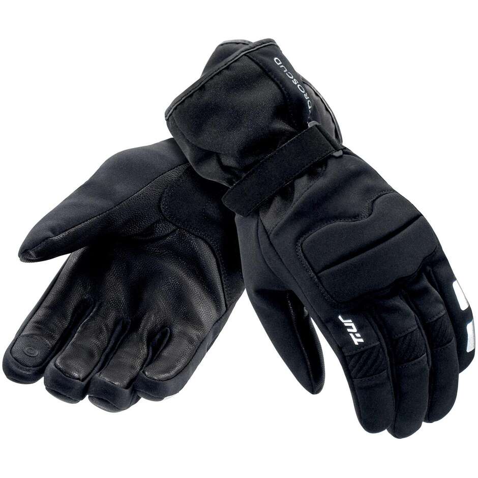 T-UR T923HU G-TWO HYDROSCUD Black Motorcycle Gloves