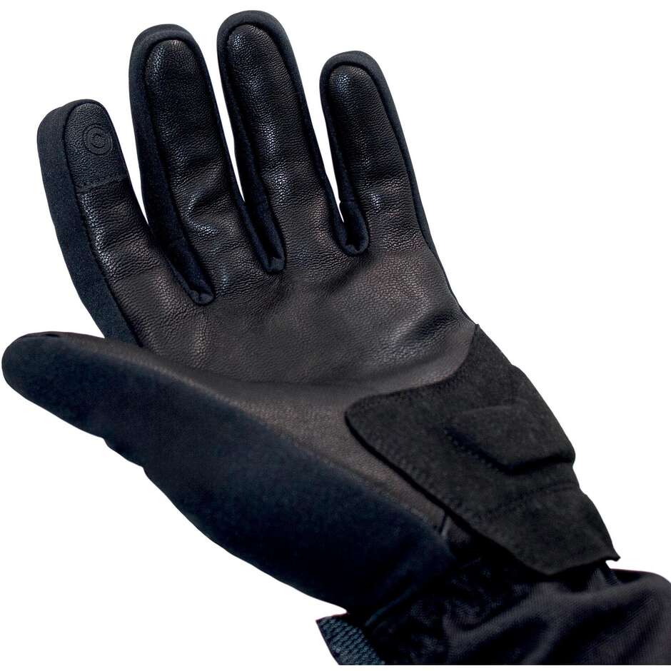 T-UR T923HU G-TWO HYDROSCUD Black Motorcycle Gloves