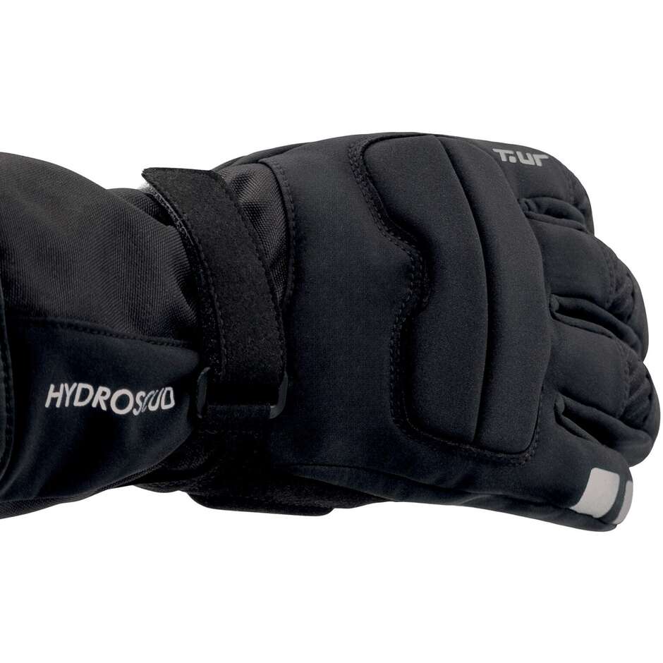 T-UR T923HU G-TWO HYDROSCUD Black Motorcycle Gloves