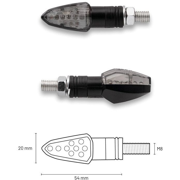 FSFY Motorbike LED Indicator Blinker Lamp Light For Yamaha YZF R1 2009-2010, FZ1/R6S 2006-2010, FZ6 2004-2009, R6 2003-2005, R1 2002-2006 - View #14