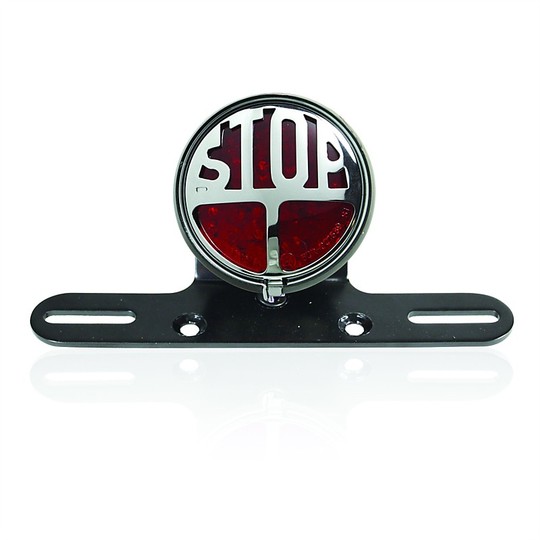 Taillight Motorbike Led Approved Chaft Stop Black