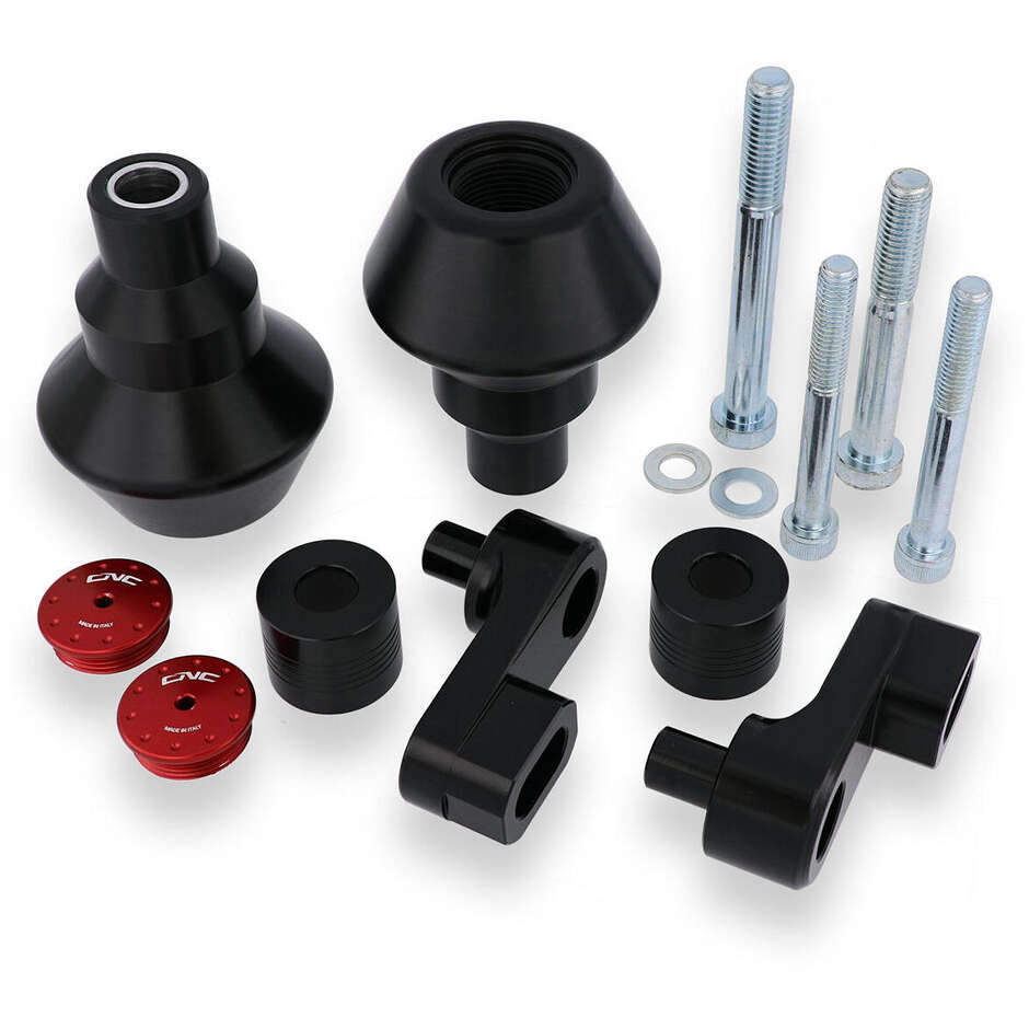 Tamponi protezione telaio TC318 Aprilia CNC Racing Nero