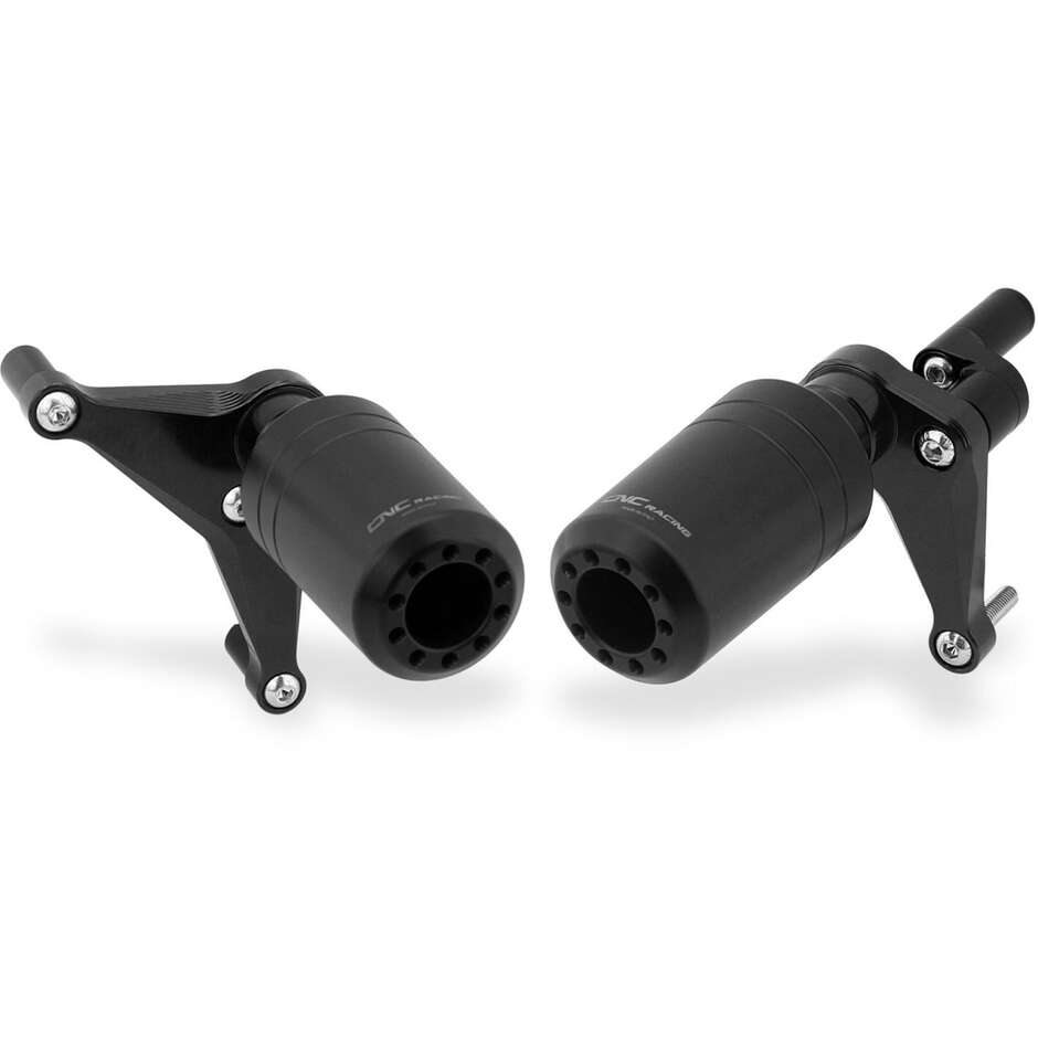 Tamponi protezione telaio TC326 Ducati Panigale V4 CNC Racing Nero