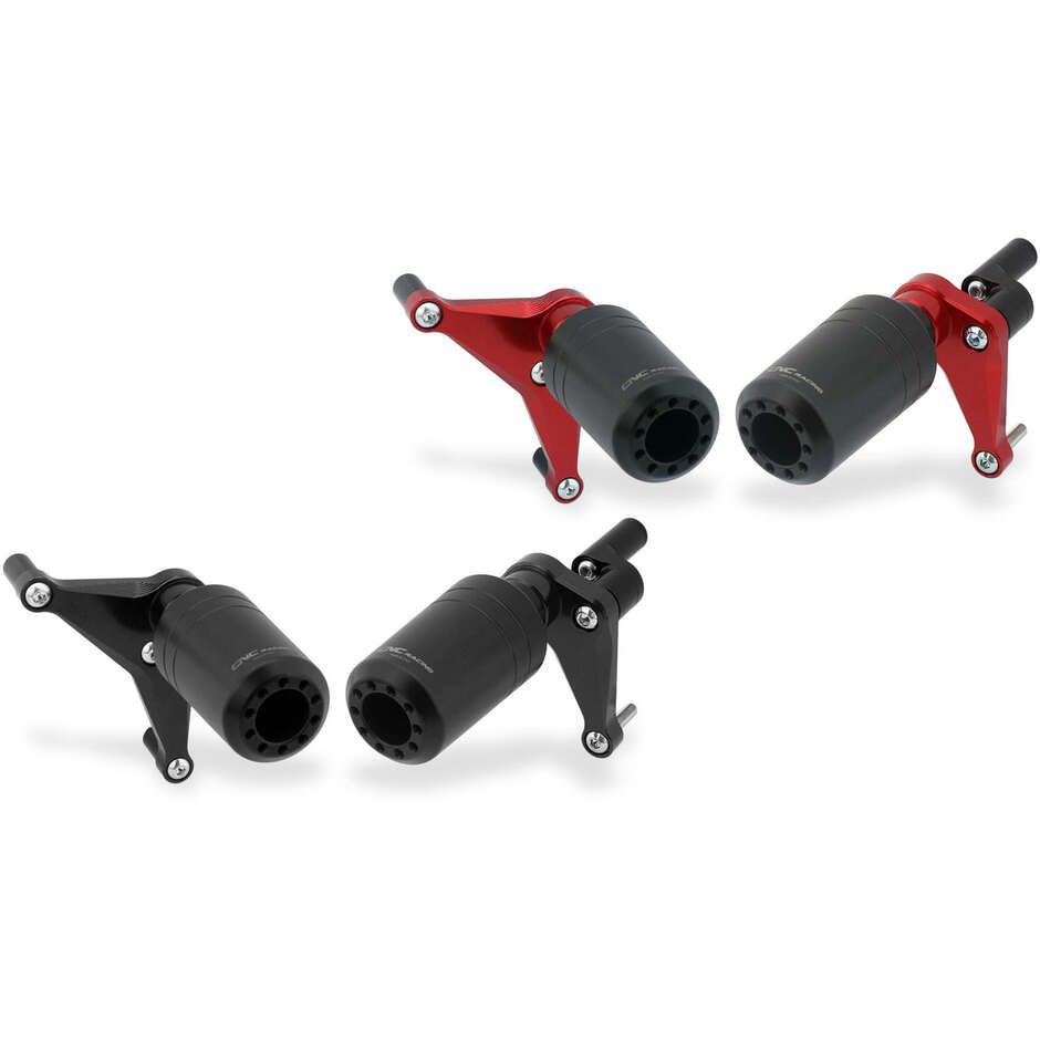 Tamponi protezione telaio TC326 Ducati Panigale V4 CNC Racing Nero