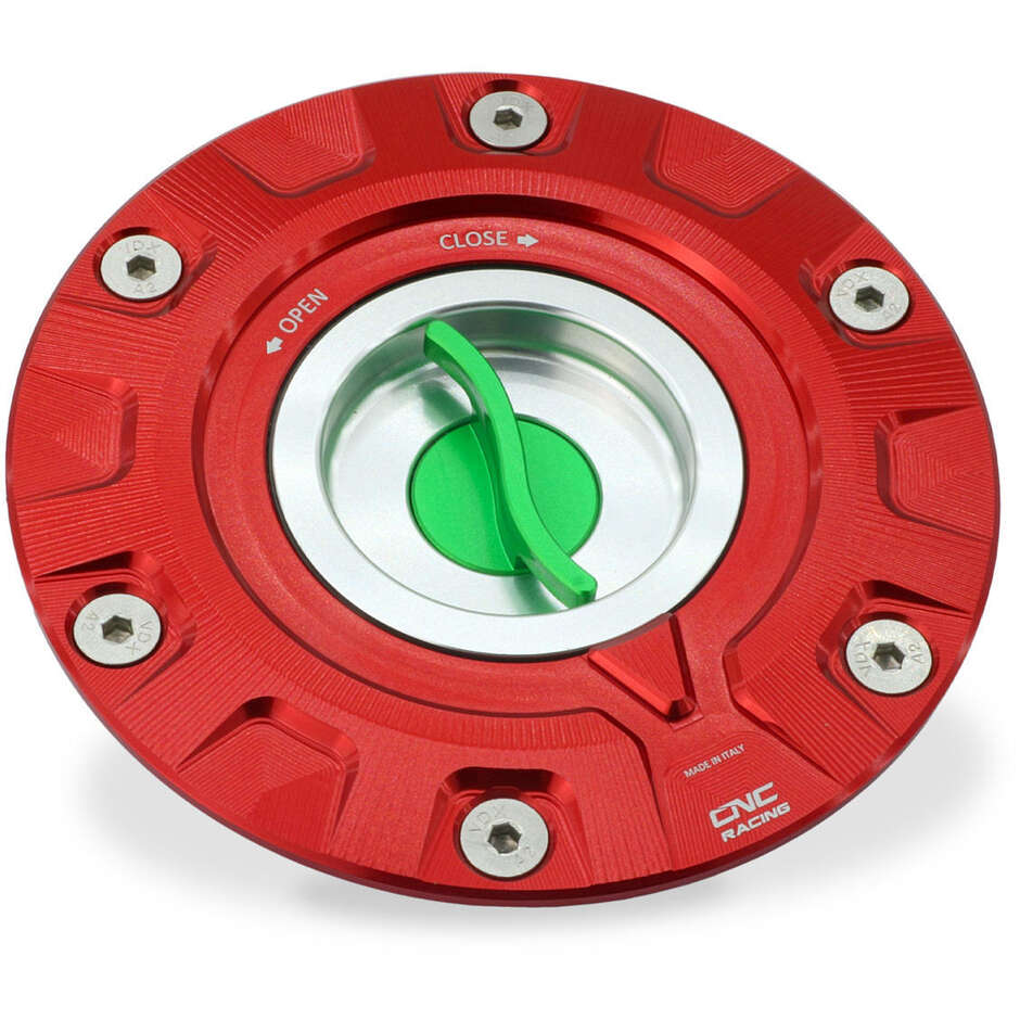 Tankdeckel - Tricolore-Lackierung CNC Racing TS405 Rot