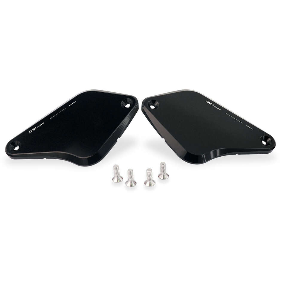 Tappi serbatoi fluido freno e frizione Ducati - Touch CNC Racing KT550 Nero
