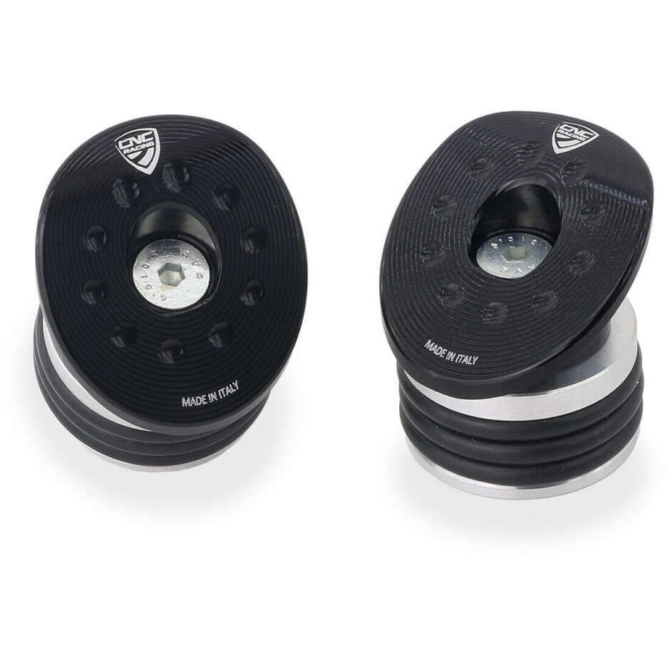 Tappi telaio Ducati Hypermotard 698 Mono CNC Racing TT374 Nero