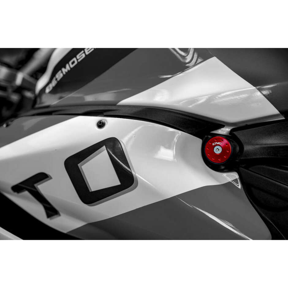 Tappi telaio Ducati Panigale 899; 959; 1299; V2 CNC Racing TT330 Rosso
