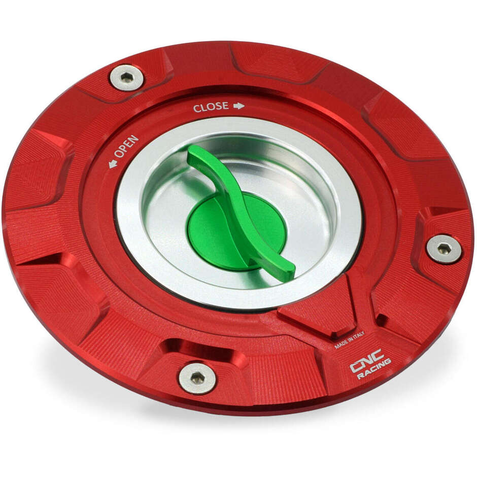 Tappo serbatoio carburante - Livrea Tricolore CNC Racing TS401 Rosso