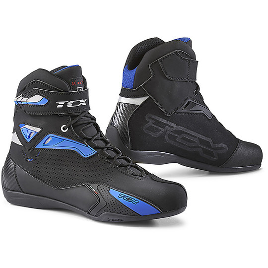 Tcx 9505 RUSH Black Blue Motorcycle Technical Shoes