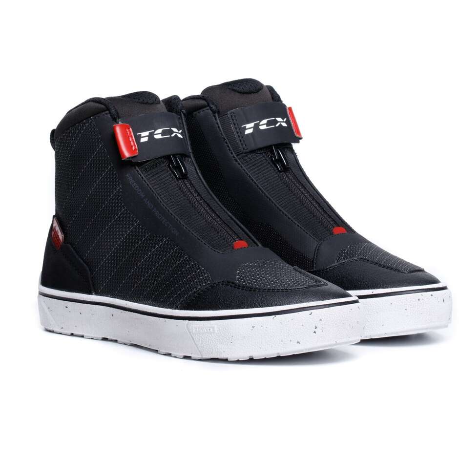 TCX IKASU 2 WP WMN Damen Motorradschuhe Dunkelschwarz Rot