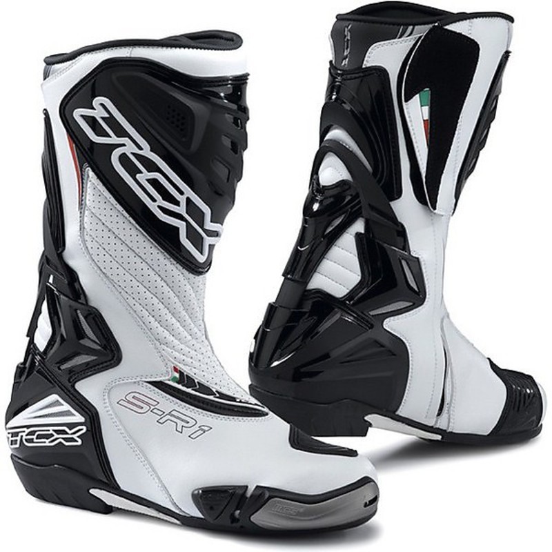 Tcx Motorcycle Racing Boots S-R1 White For Sale Online - Outletmoto.eu