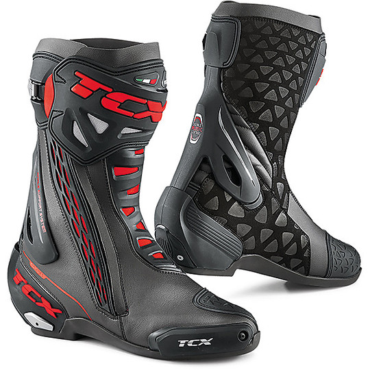 Tcx RT-RACE Motorcycle Boots Black Red