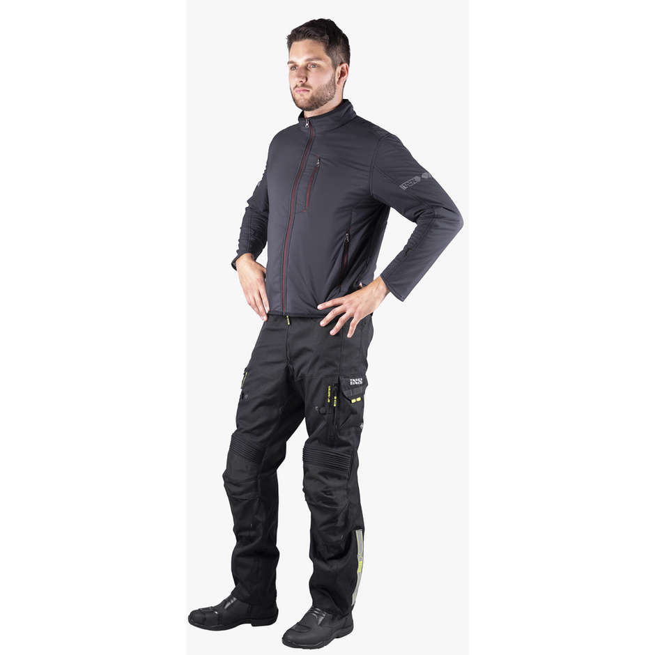 TEAM THERMO ZIP 1.0 Black Fabric Thermal Motorcycle Jacket