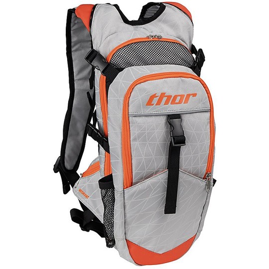 Technical backpack Moto thor Hydrìrant Pack Grey Orange fluo