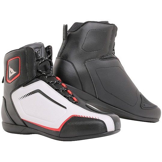Technical Dainese RAPTORS Motorcycle Shoes Black White Red