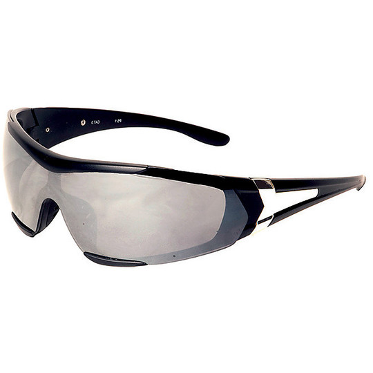 Technical glasses Moto Sport Baruffaldi Myto Black Enveloping Lens Neutra and Specchiata