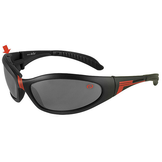 Technical glasses Moto Sport Baruffaldi Saar Black With Red Auction