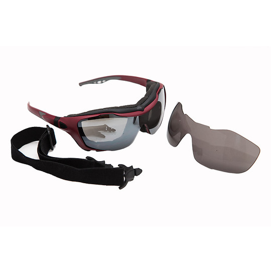 Technical glasses Moto Sport May Baruffaldi An Imperial Red Smoke Lens