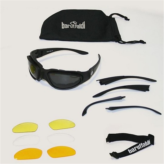 Technical glasses Moto Sports Baruffaldi Wind Tini Plus 3 lenses (Smoke, Clear, Yellow)