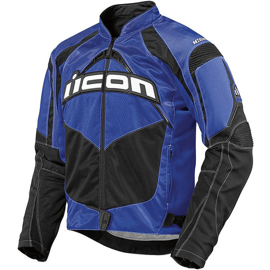 Technical Icon Motorcycle Jacket Veste en tissu d'été Contra Blue