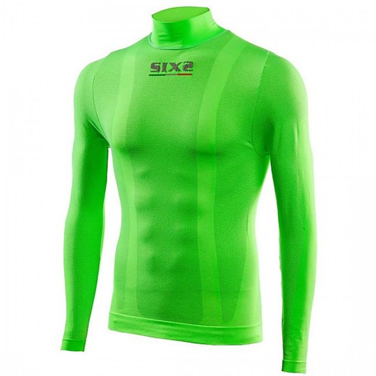 Technical intimate knit Mock Long sleeves Sixs Ts3 Color Green