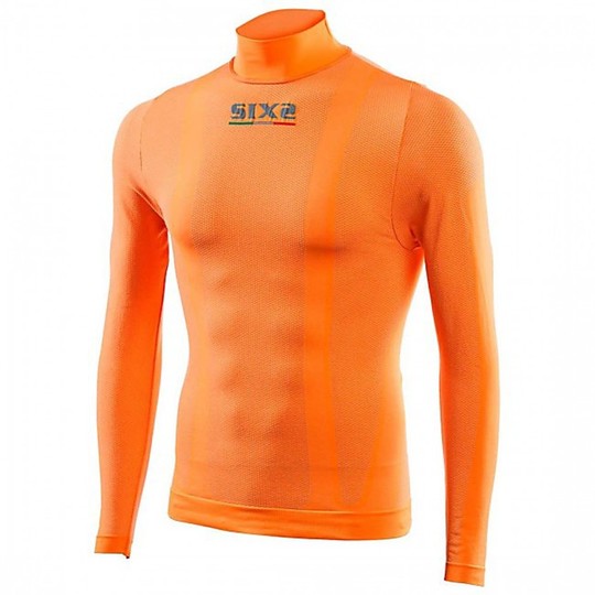 Technical intimate knit Mock Long sleeves Sixs Ts3 Color Orange