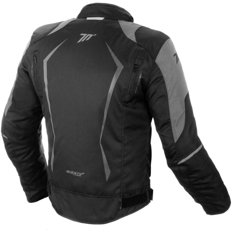 Technical Jacket Seventy JR47 Racing Line Fabric Black Gray