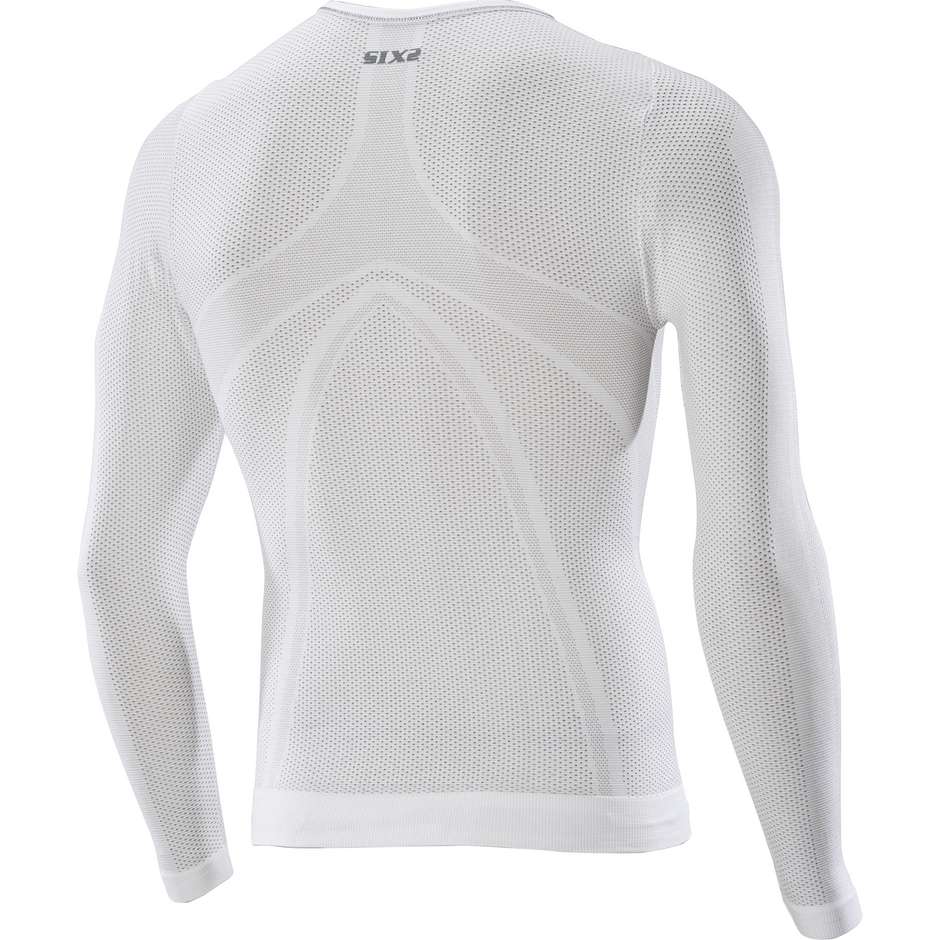 Technical knitted underwear long sleeve Sixs White