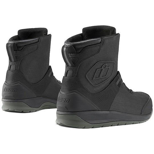 Technical Motorcycle Boots Icon PATROL 2 Black