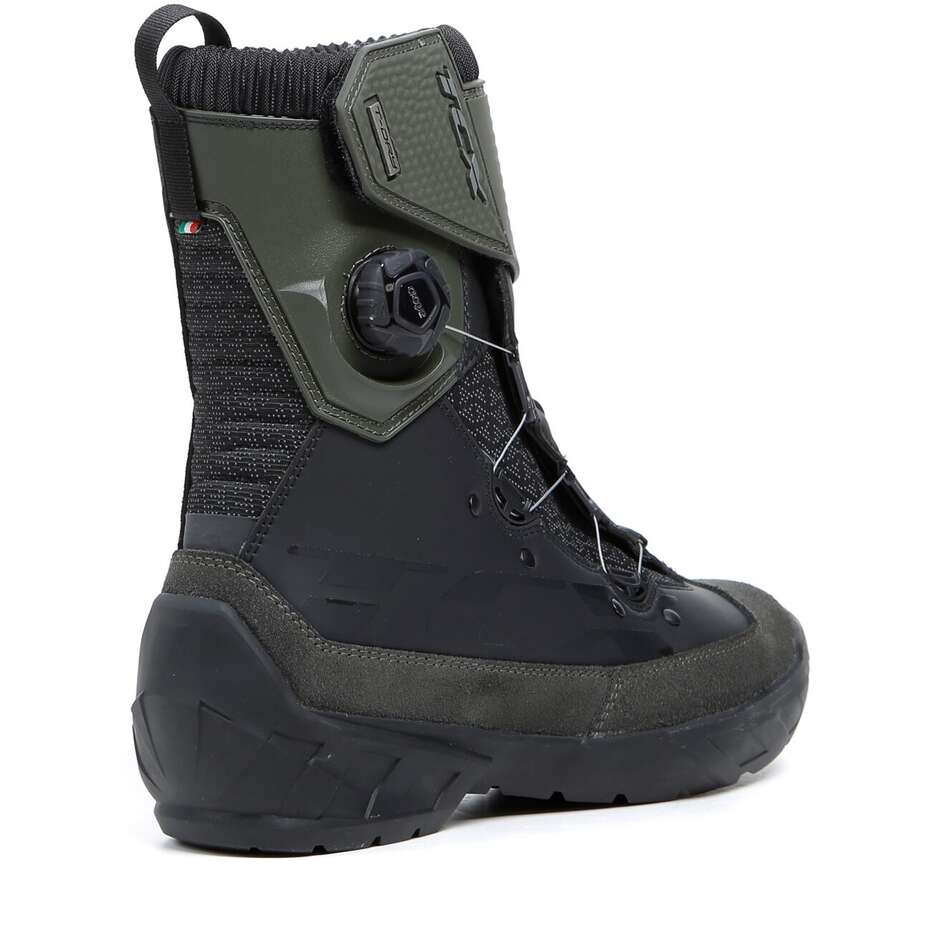 Technical motorcycle boots Tcx 7152W Infinity 3 Mid Wp Black Green