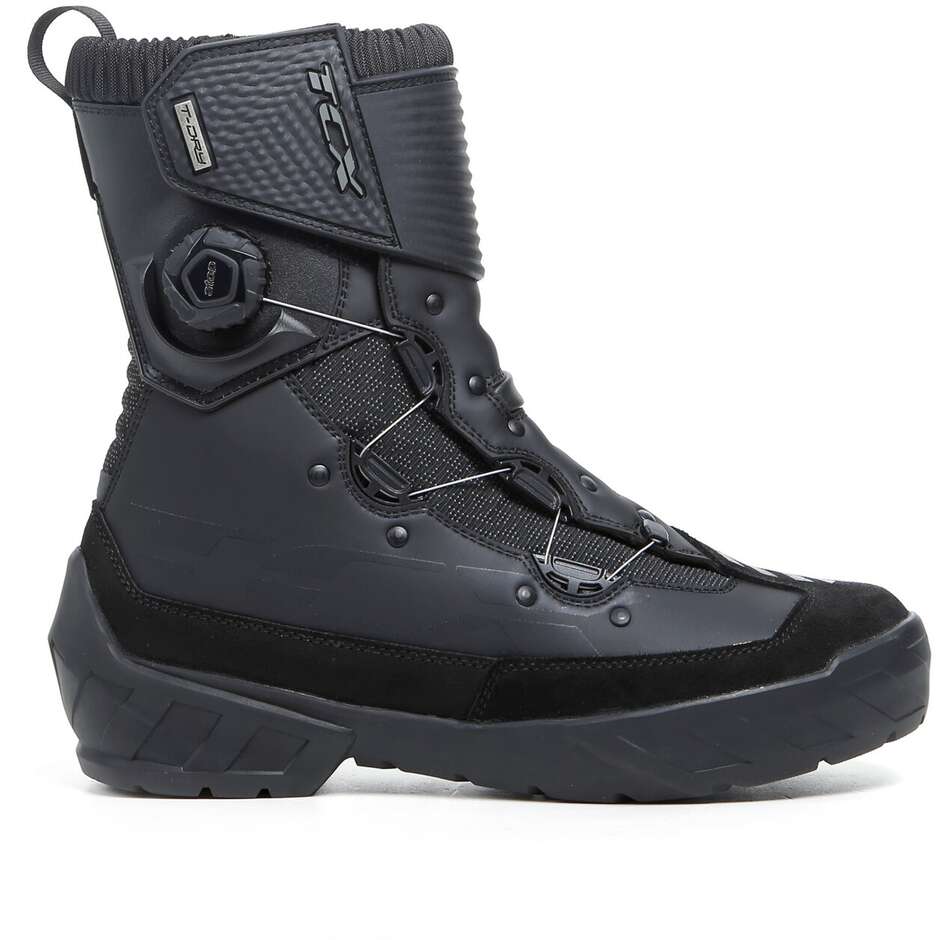 Technical motorcycle boots Tcx 7152W Infinity 3 Mid Wp Black