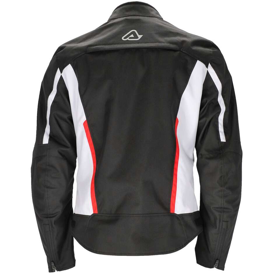 Technical Motorcycle Jacket in Acerbis X-MAT CE Black Red Fabric