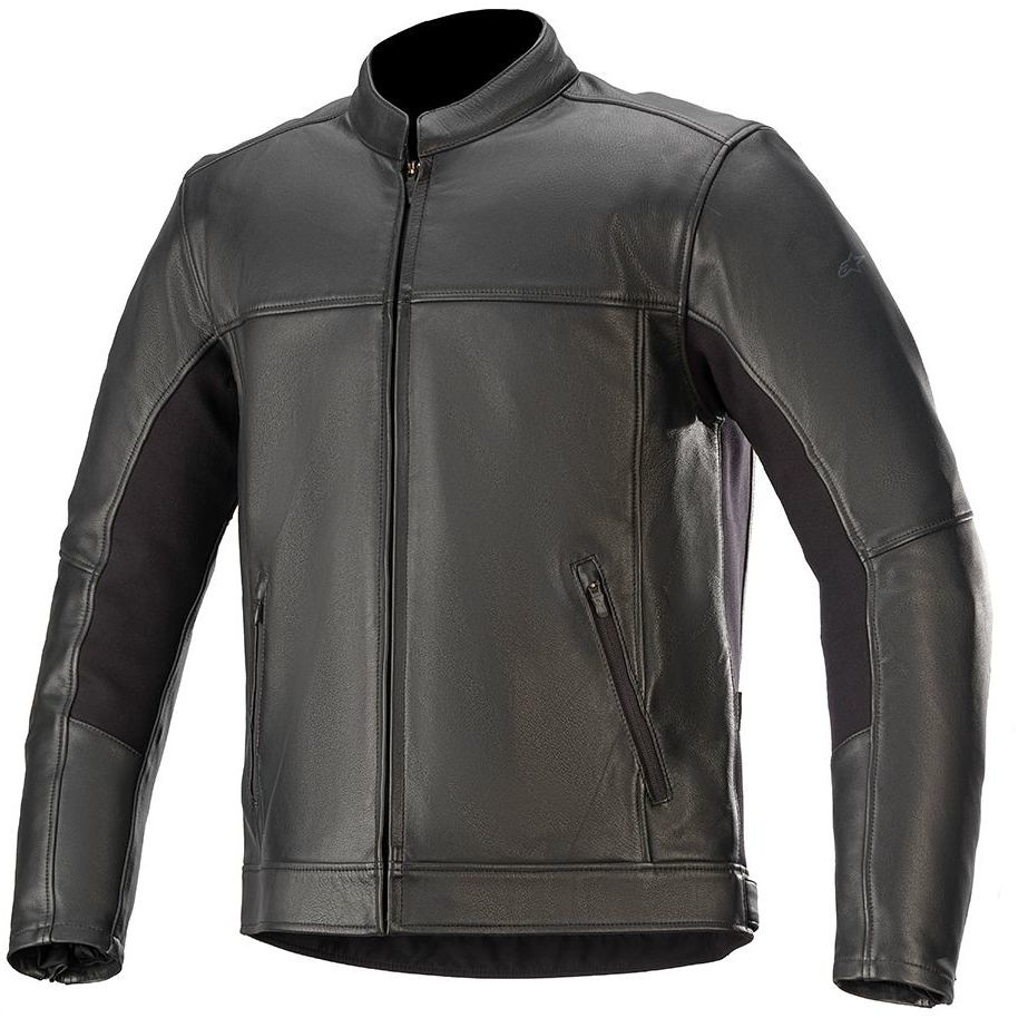 Technical Motorcycle Jacket in Alpinestars TOPANGA CE Black Leather