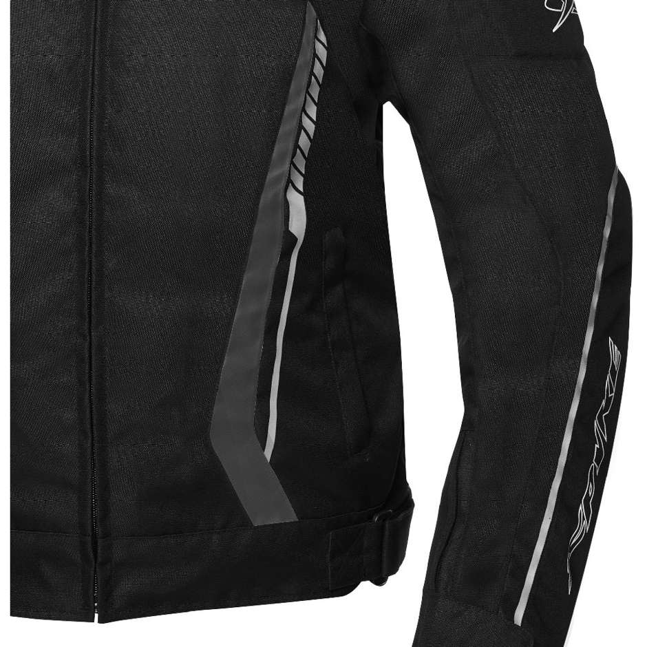 Technical Motorcycle Jacket in Spyke DAYTONA Dry Tecno Sport Black White Gray Fabric