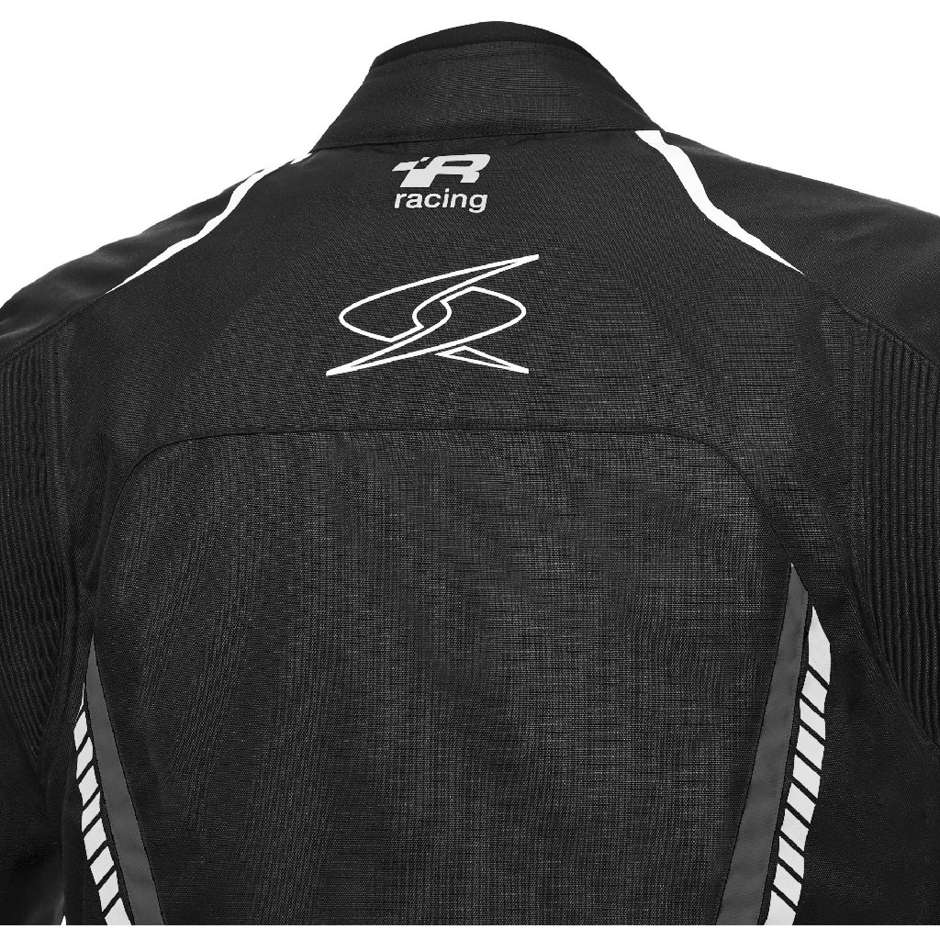Technical Motorcycle Jacket in Spyke DAYTONA Dry Tecno Sport Black White Gray Fabric