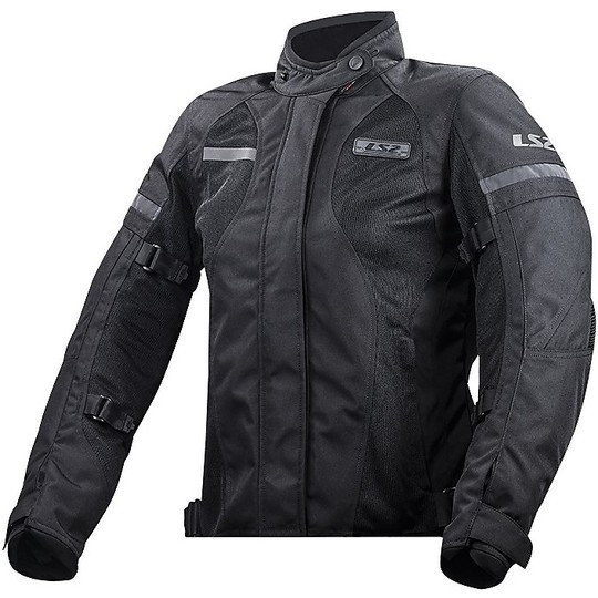 Technical motorcycle jacket LS2 Dart Lady WP Triple Certified Black Layer