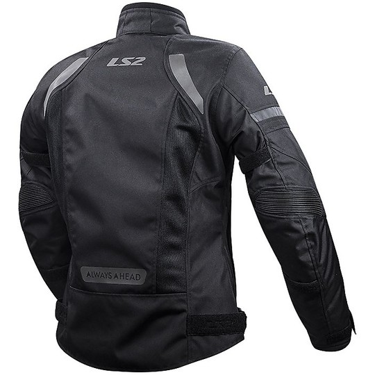 Technical motorcycle jacket LS2 Dart Lady WP Triple Certified Black Layer