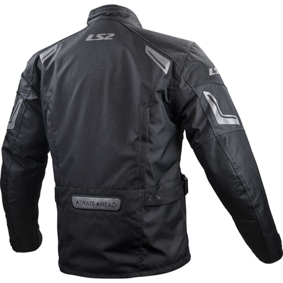Technical Motorcycle Jacket LS2 Phase Man WP Black Certified