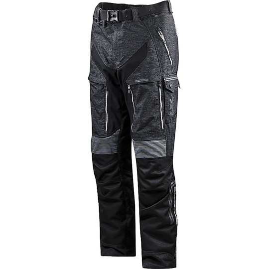 Technical Motorcycle Pants LS2 Nevada Man Triple Layer Black Gray certified