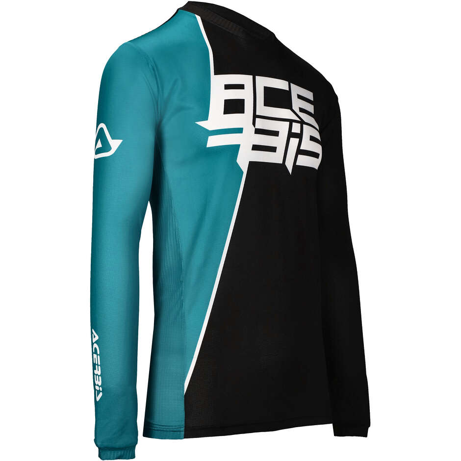 Technical Motorcycle SHIRT In ACERBIS MX J-TRACK SEVEN Black Green Fabric