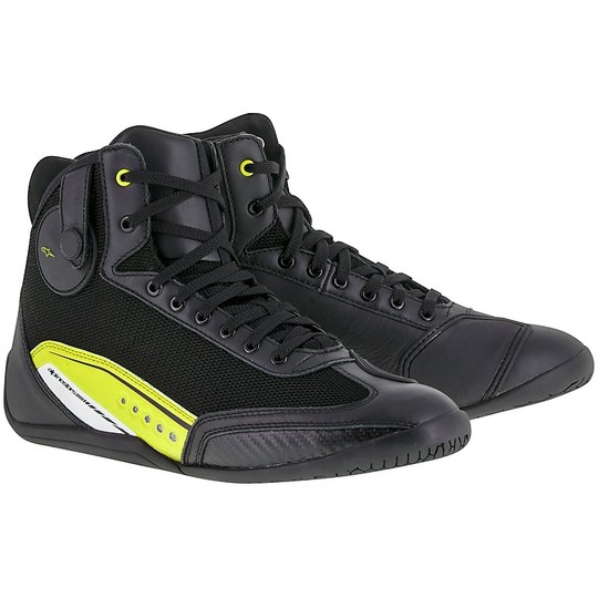 Technical shoes Moto Alpinestars AST-1 Black Fluorescent Yellow For ...