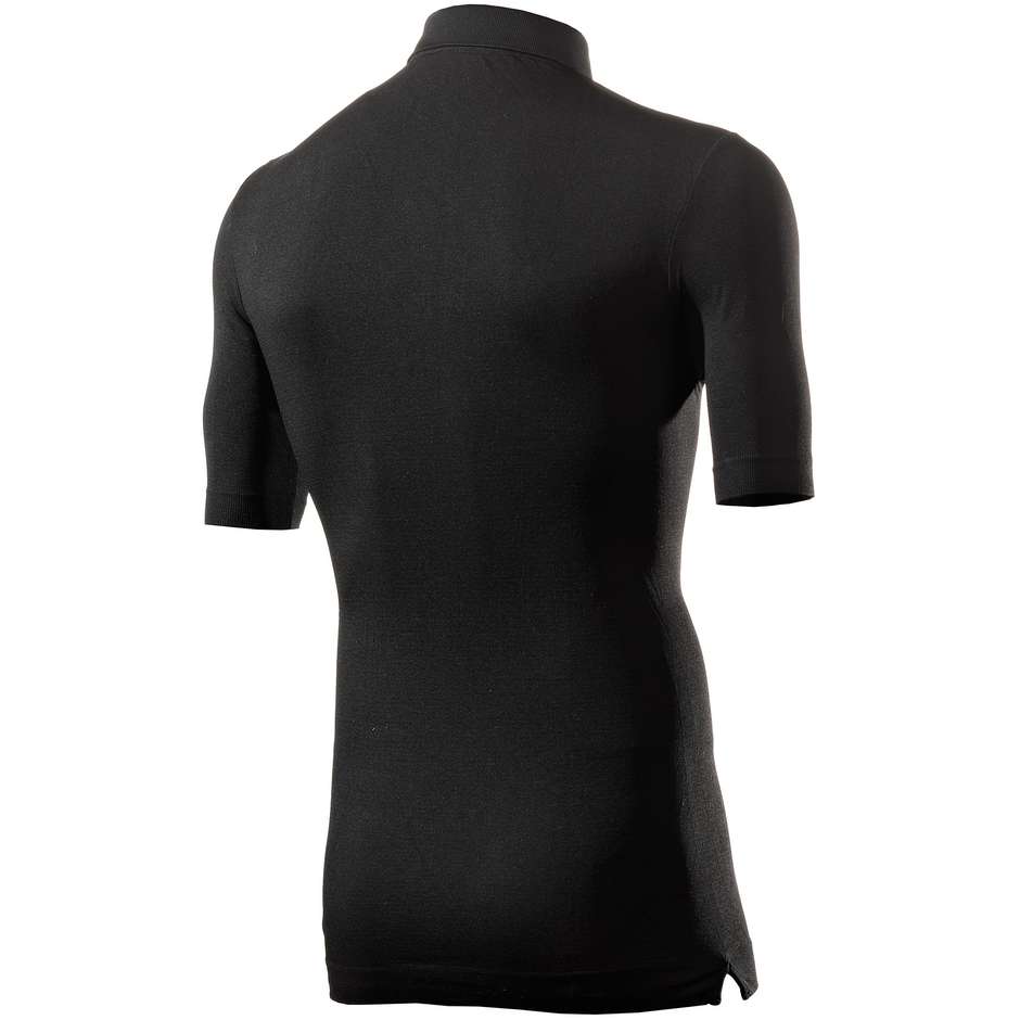Technical short-sleeved polo underwear Sixs All Black