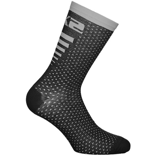 Technical sock Short Fabric SIXS Arrow Merino Black Grey