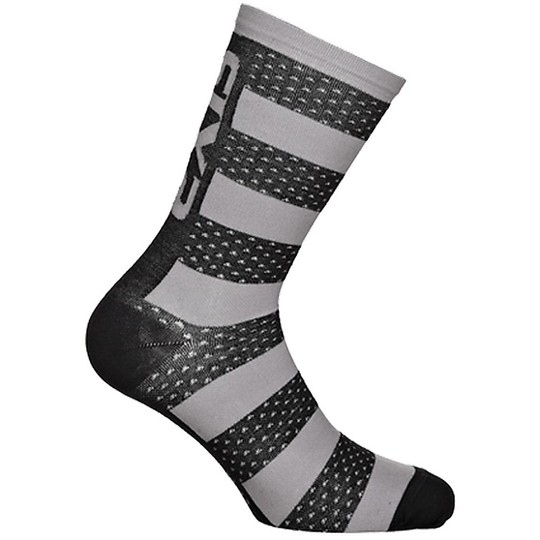 Technical sock Short Fabric Sixs Luxury Merino Black Grey