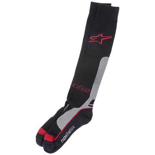 Technical socks Alpinestars Moto Pro Coolmax Socks Black Grey Red