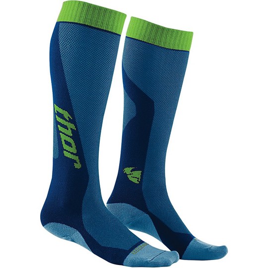 Technical socks Long Thor MX Cool Blue / Green