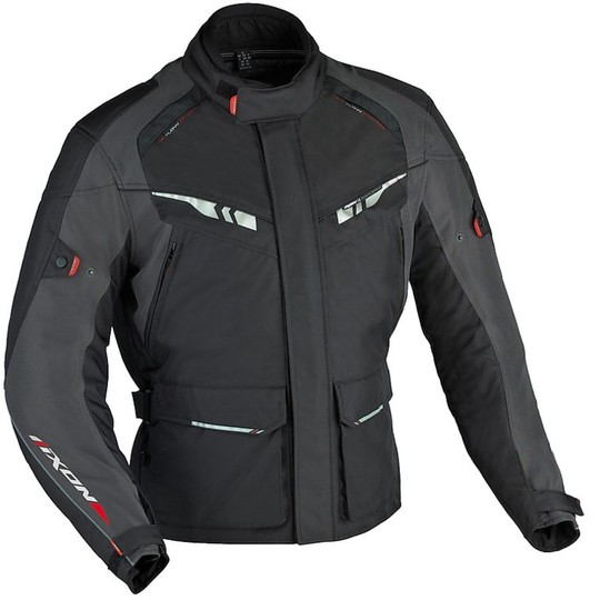 Technical Textile Motorcycle Jacket Ixon Indiana HP Black / Grey / Red