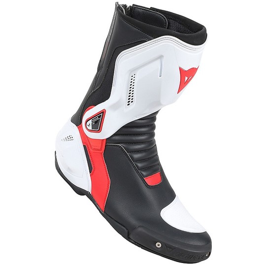 Technicians Dainese Motorcycle Boots Model Nexus Black White Red Lava