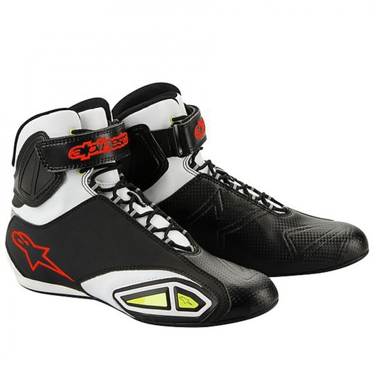 Techniques Alpinestar Motorradstiefel Schwarz/white Fastlane